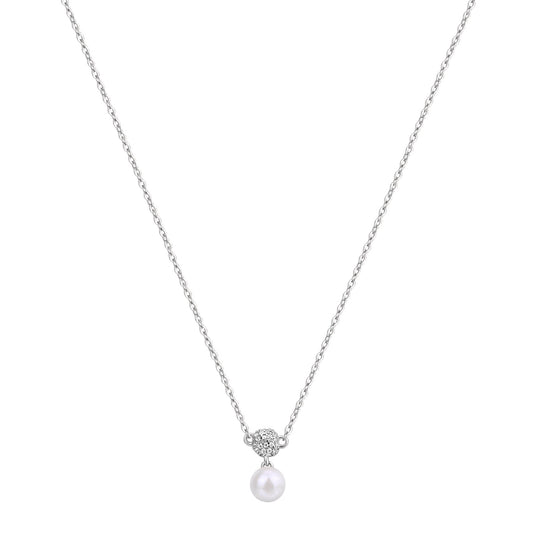 Rosato azzurra Short necklace - Silver