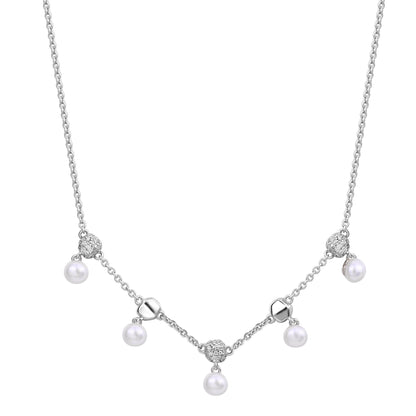 Rosato azzurra Short necklace - Silver