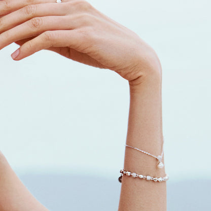 Rosato azzurra Soft chain bracelet - Silver