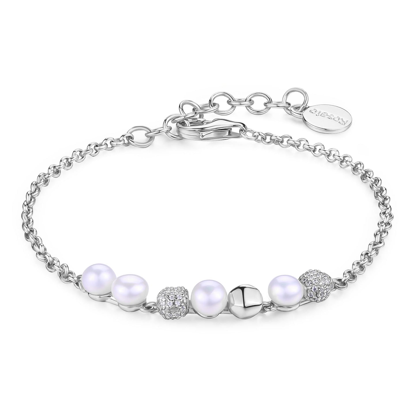 Rosato azzurra Soft chain bracelet - Silver