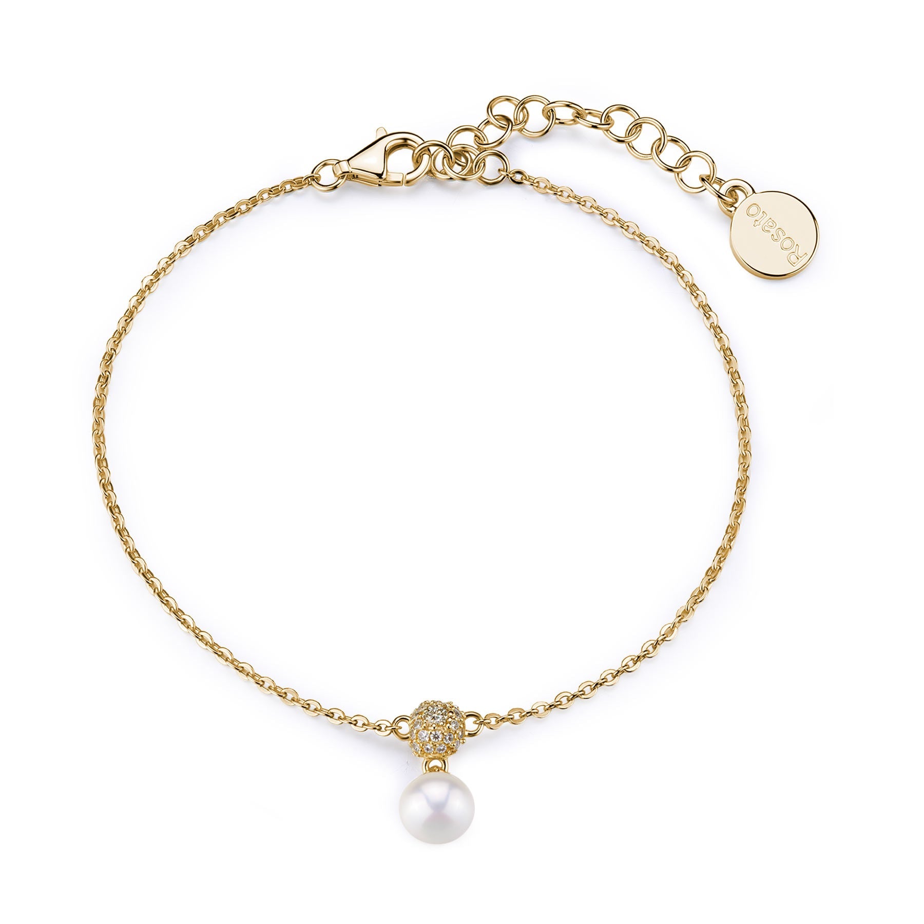 Rosato azzurra soft chain bracelet - Yellow Gold