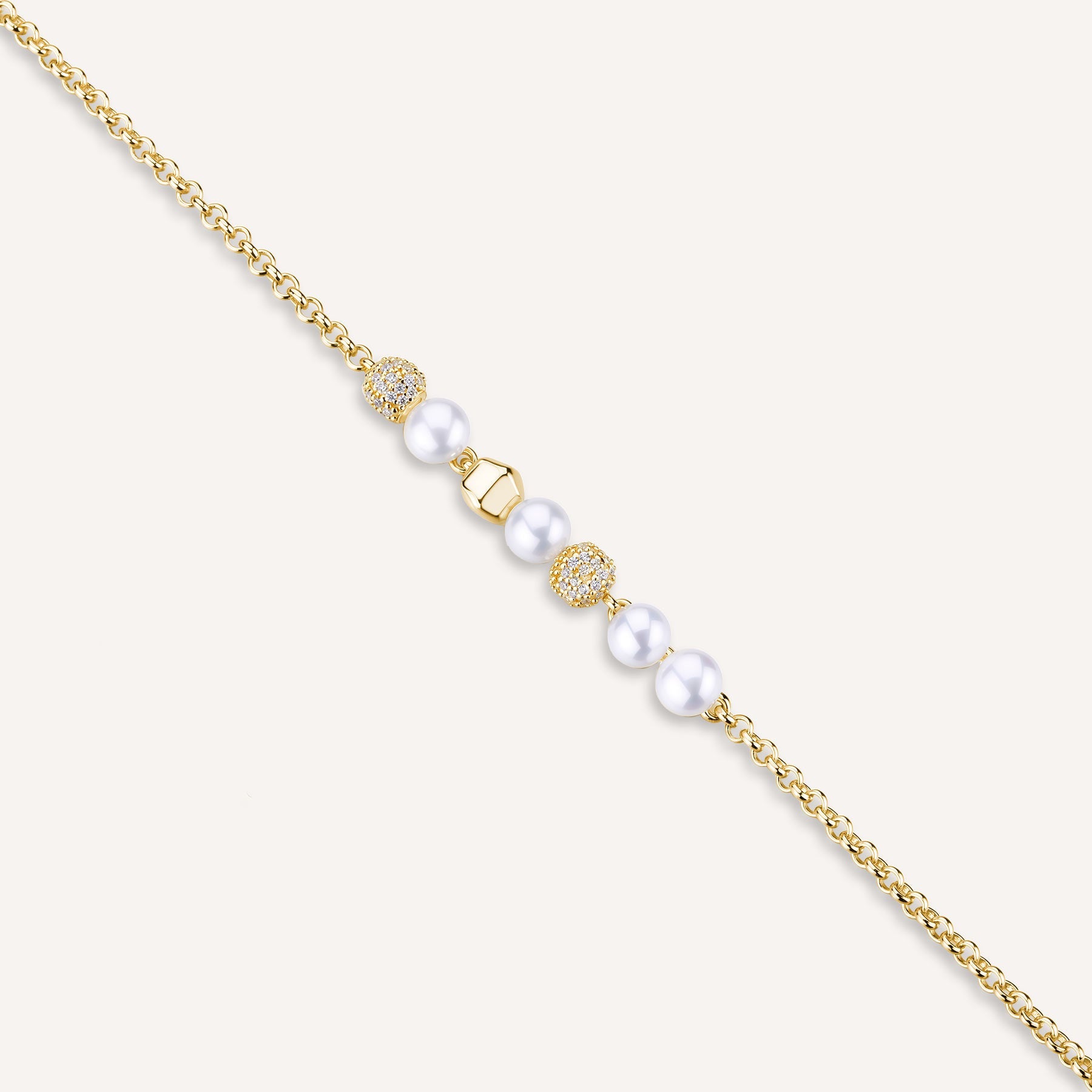 Rosato azzurra soft chain bracelet - Yellow Gold