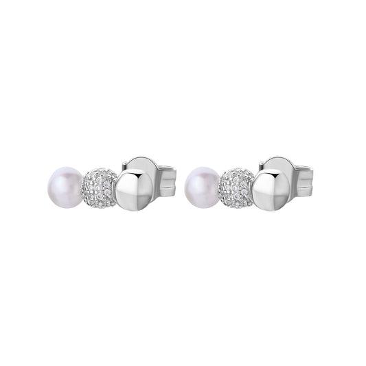 Rosato azzurra Lobe earrings - Silver