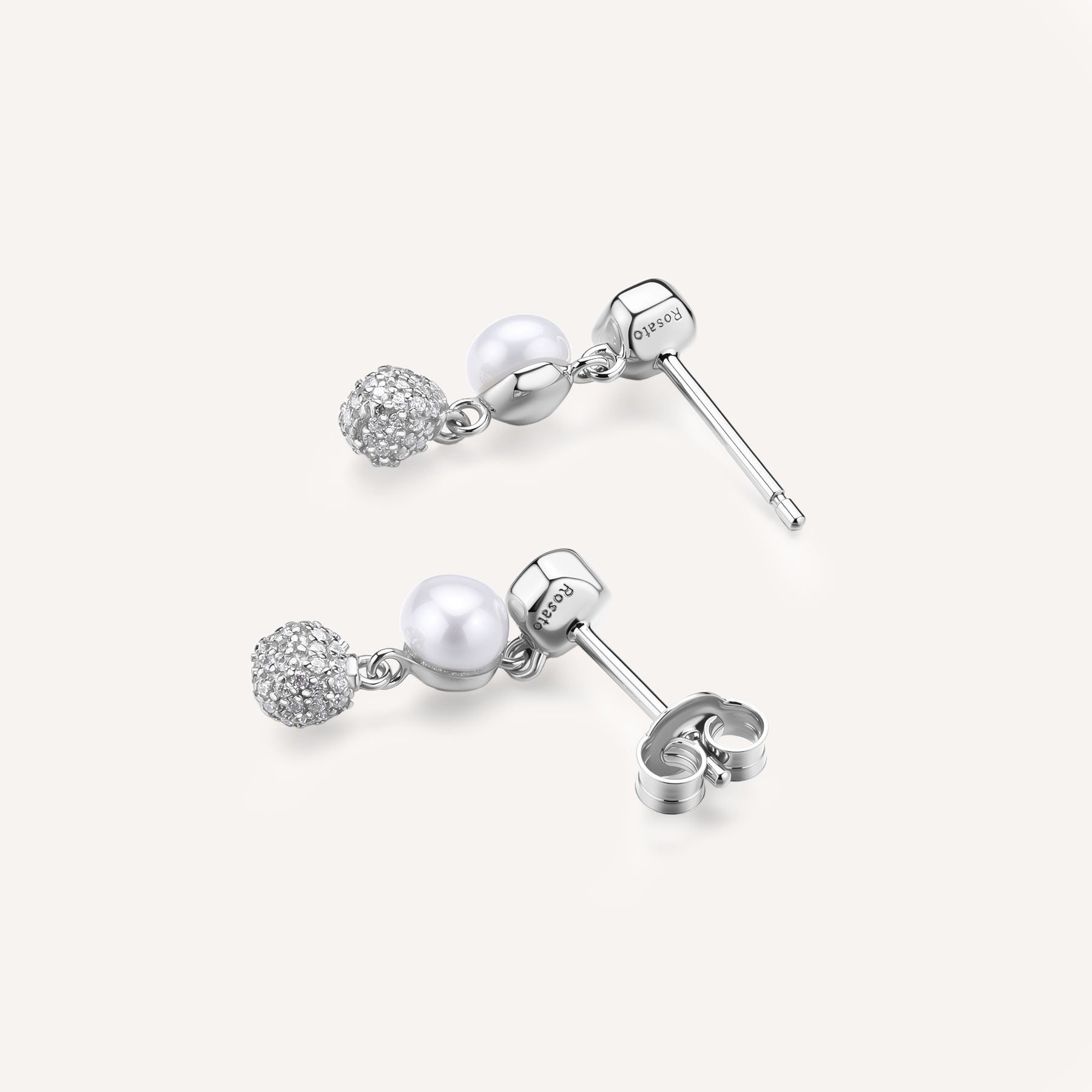 Rosato azzurra long earrings - Silver