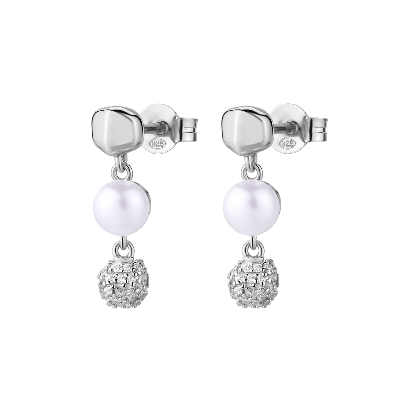 Rosato azzurra long earrings - Silver