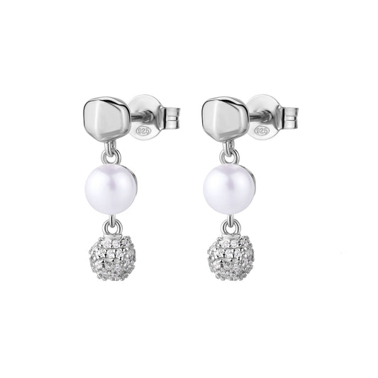 Rosato azzurra long earrings - Silver