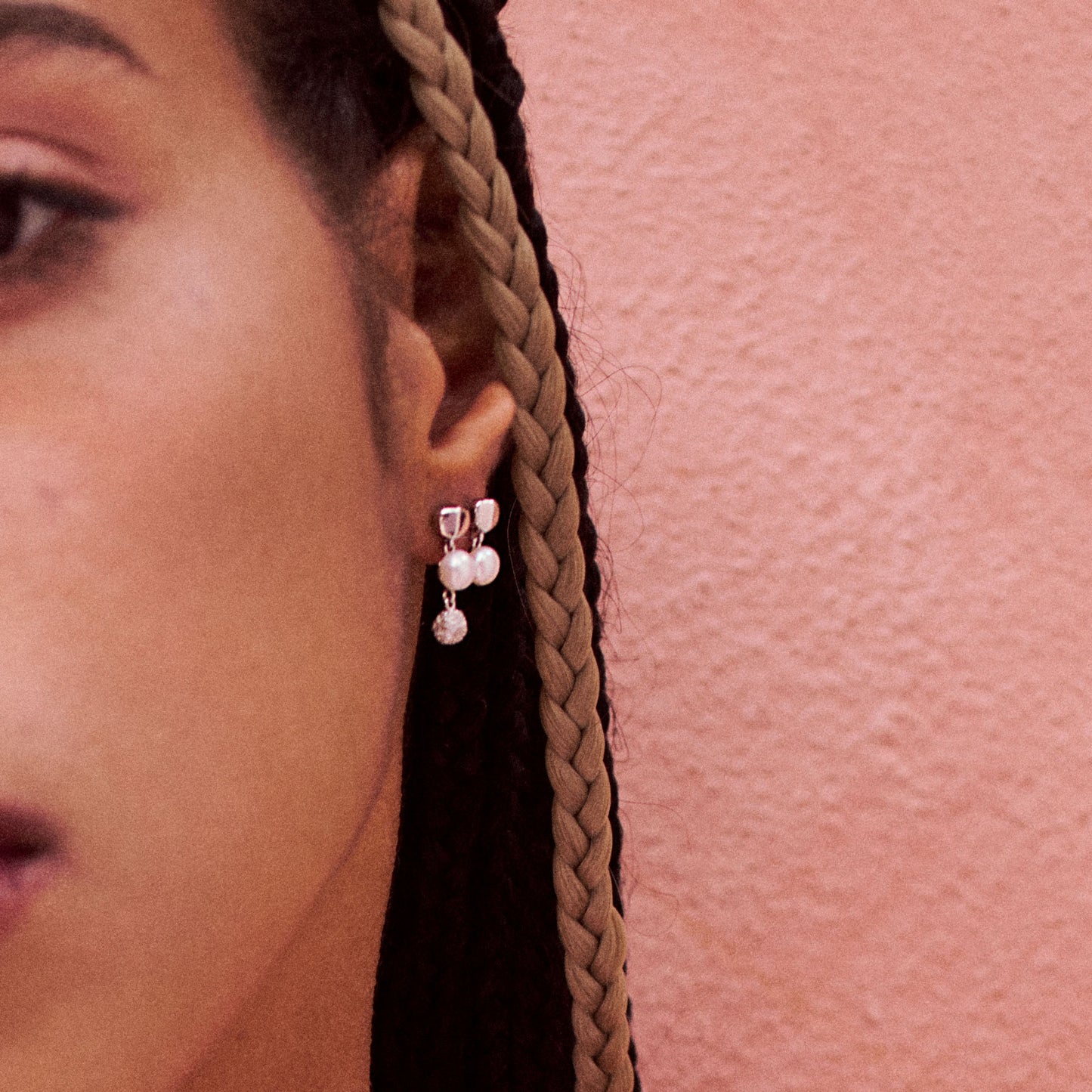 Rosato azzurra long earrings - Silver
