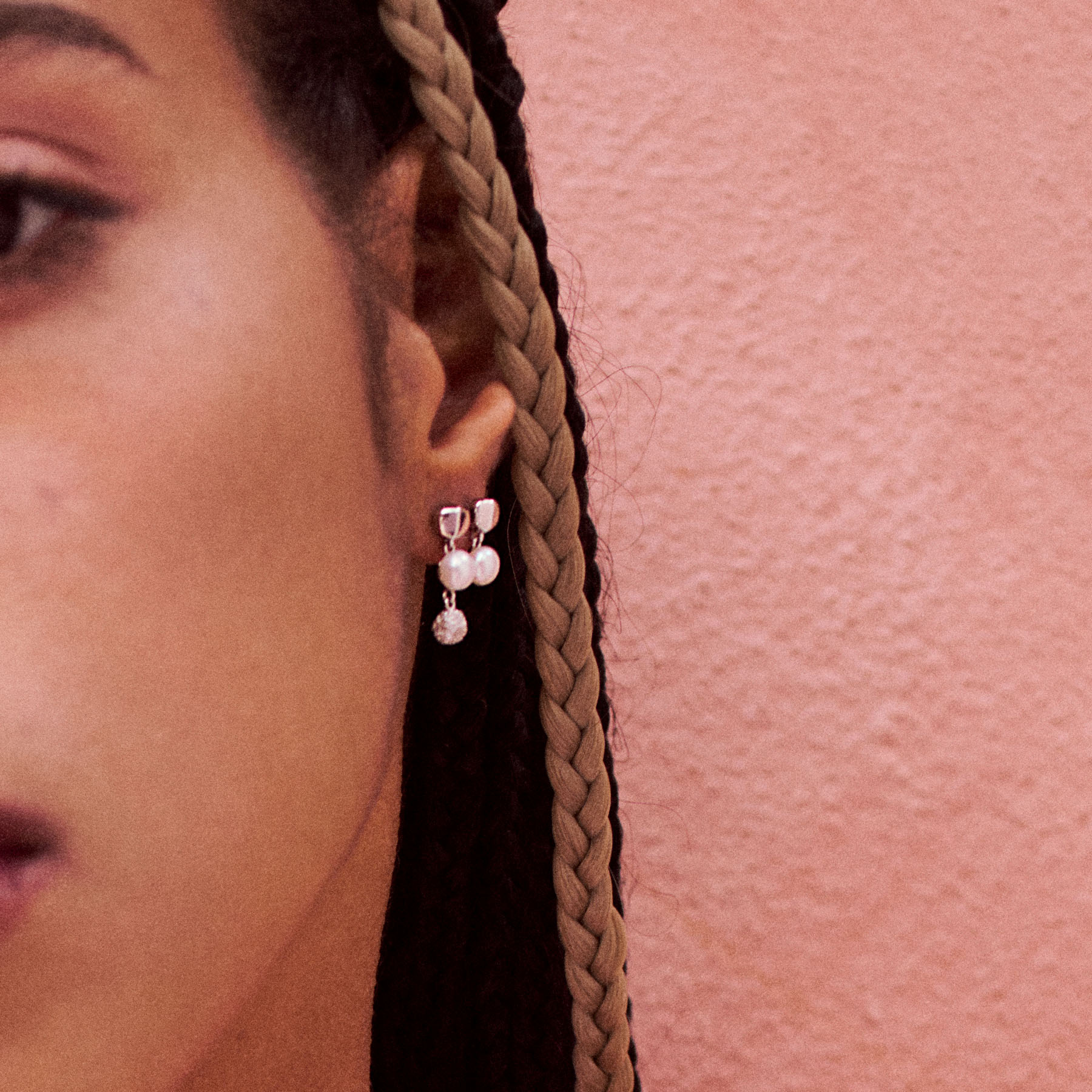 Rosato azzurra long earrings - Silver