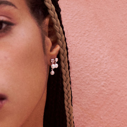 Rosato azzurra long earrings - Silver