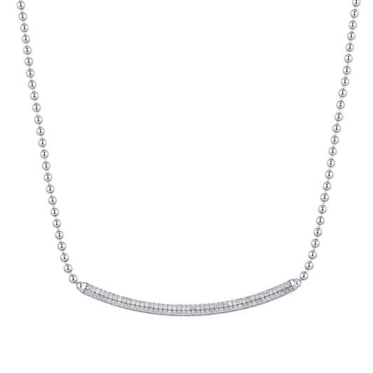 Rosato bianca short necklace - Silver