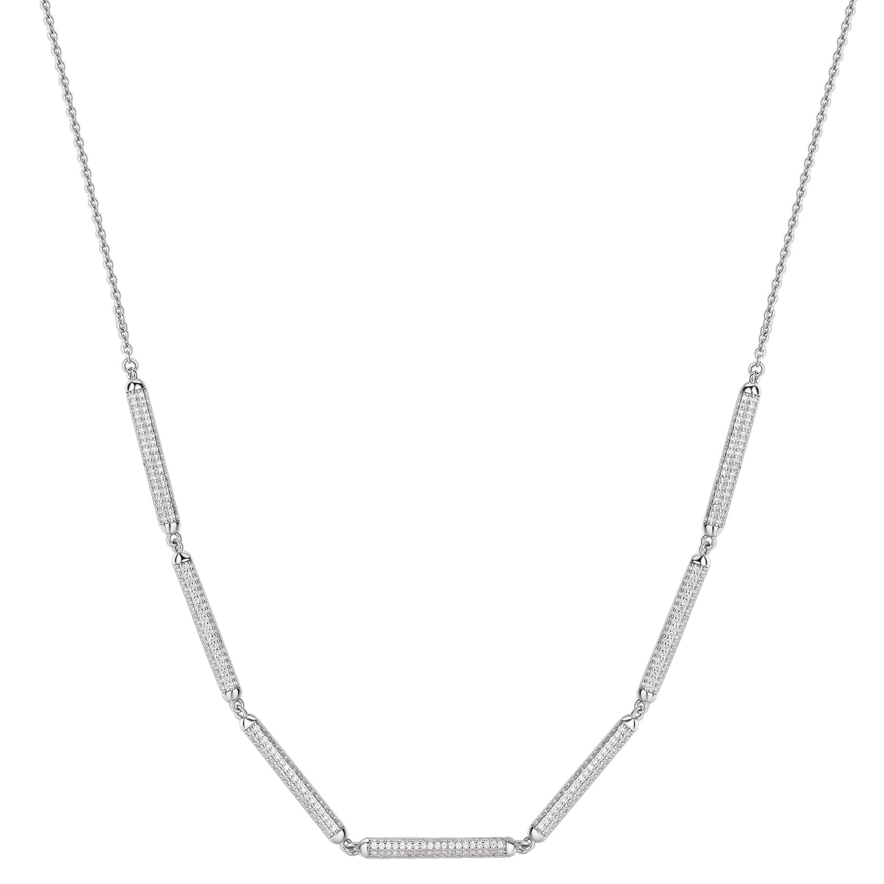 Rosato bianca Short necklace - Silver