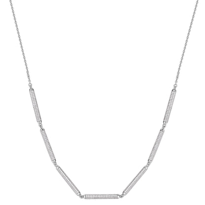 Rosato bianca Short necklace - Silver