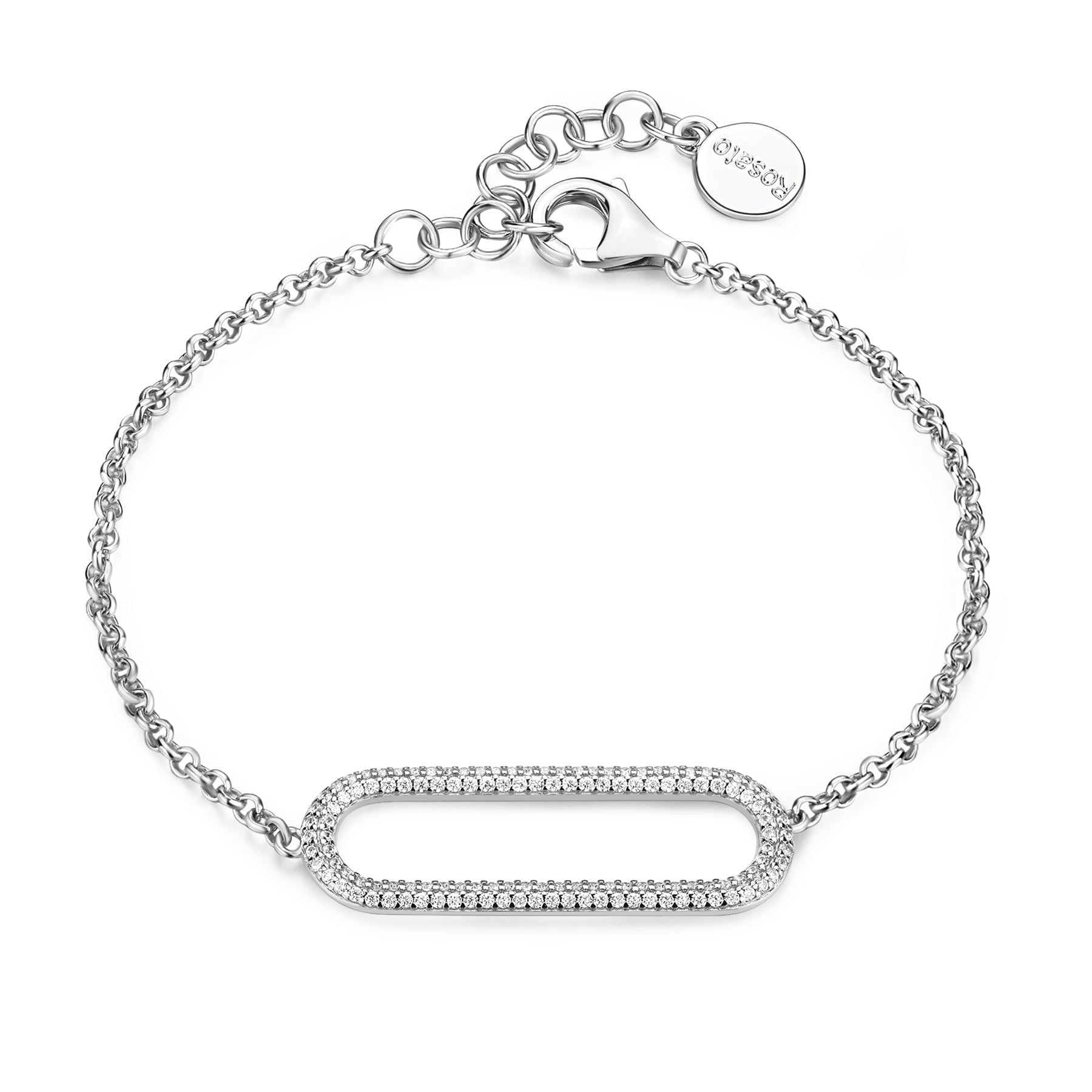 Rosato bianca Soft bracelet - Silver