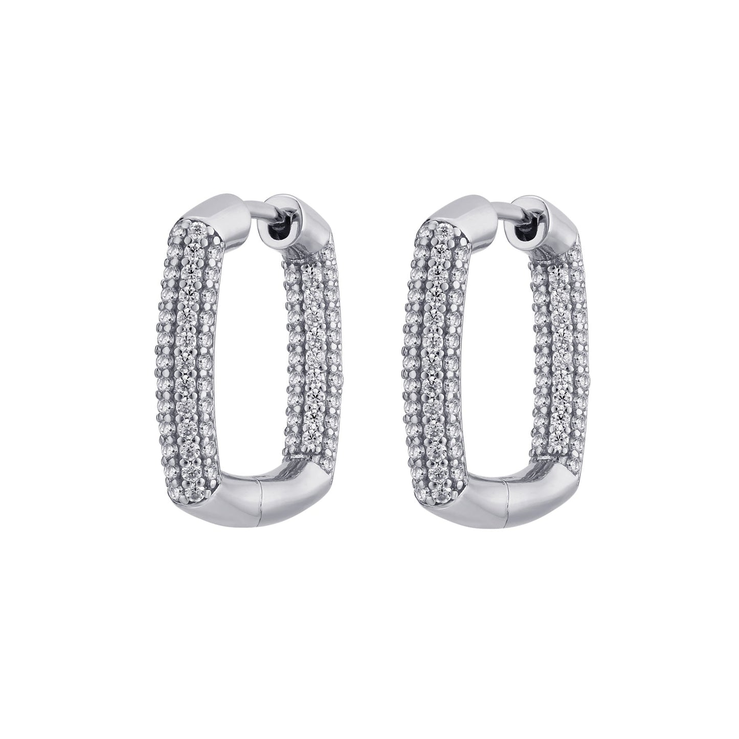 Rosato bianca earrings - Silver