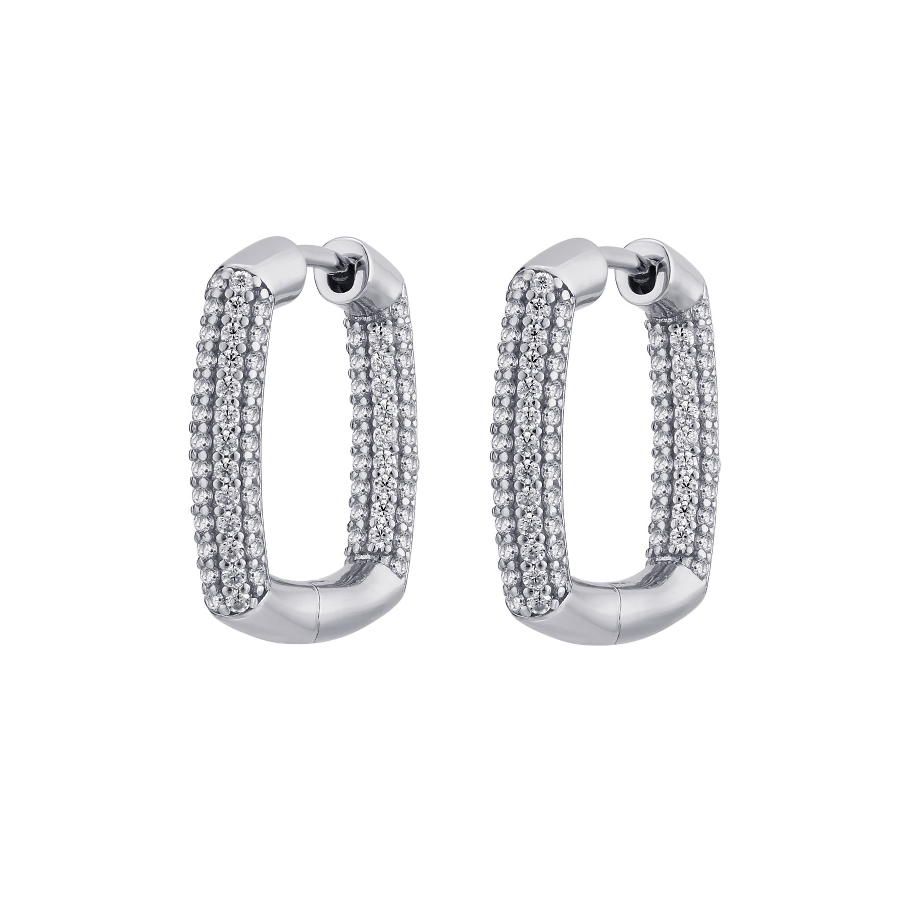 Rosato bianca earrings - Silver