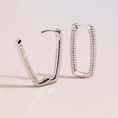 Rosato bianca earrings - Silver