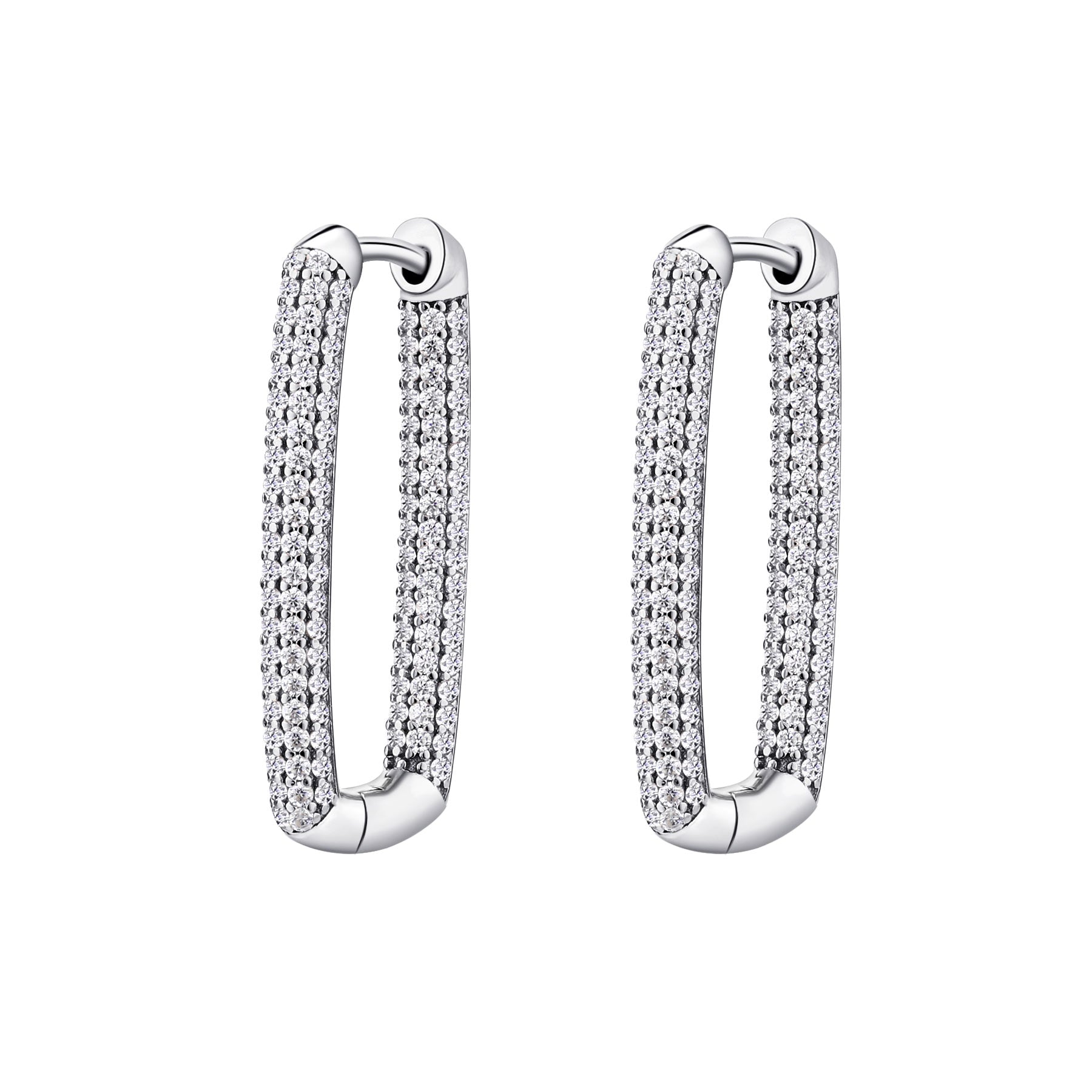 Rosato bianca earrings - Silver