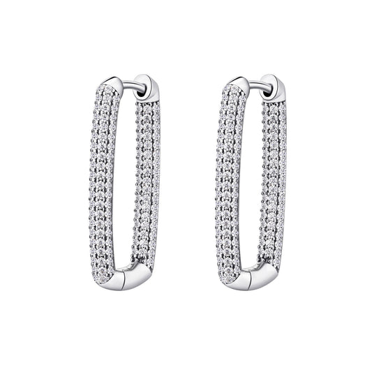 Rosato bianca earrings - Silver
