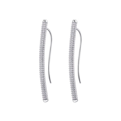 Rosato bianca long earrings - Silver
