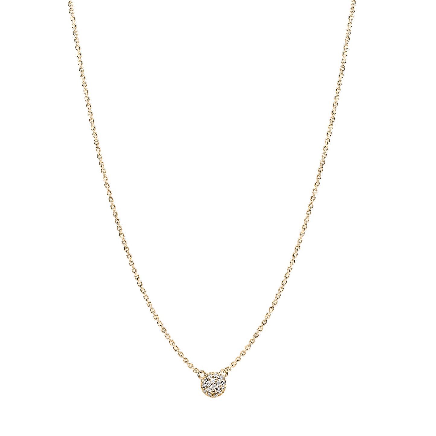 Rosato bianca Short necklace - Yellow Gold