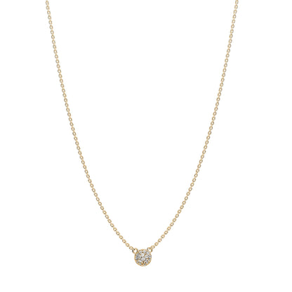 Rosato bianca Short necklace - Yellow Gold