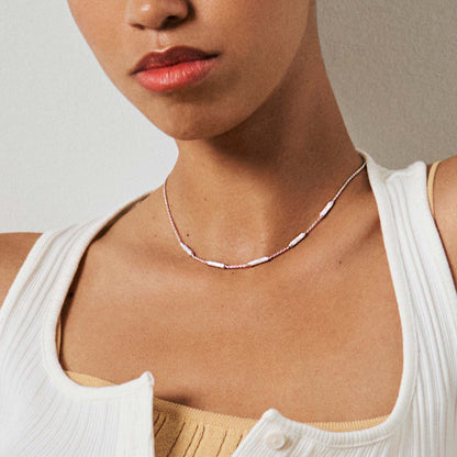 Rosato bianca Short necklace - Silver