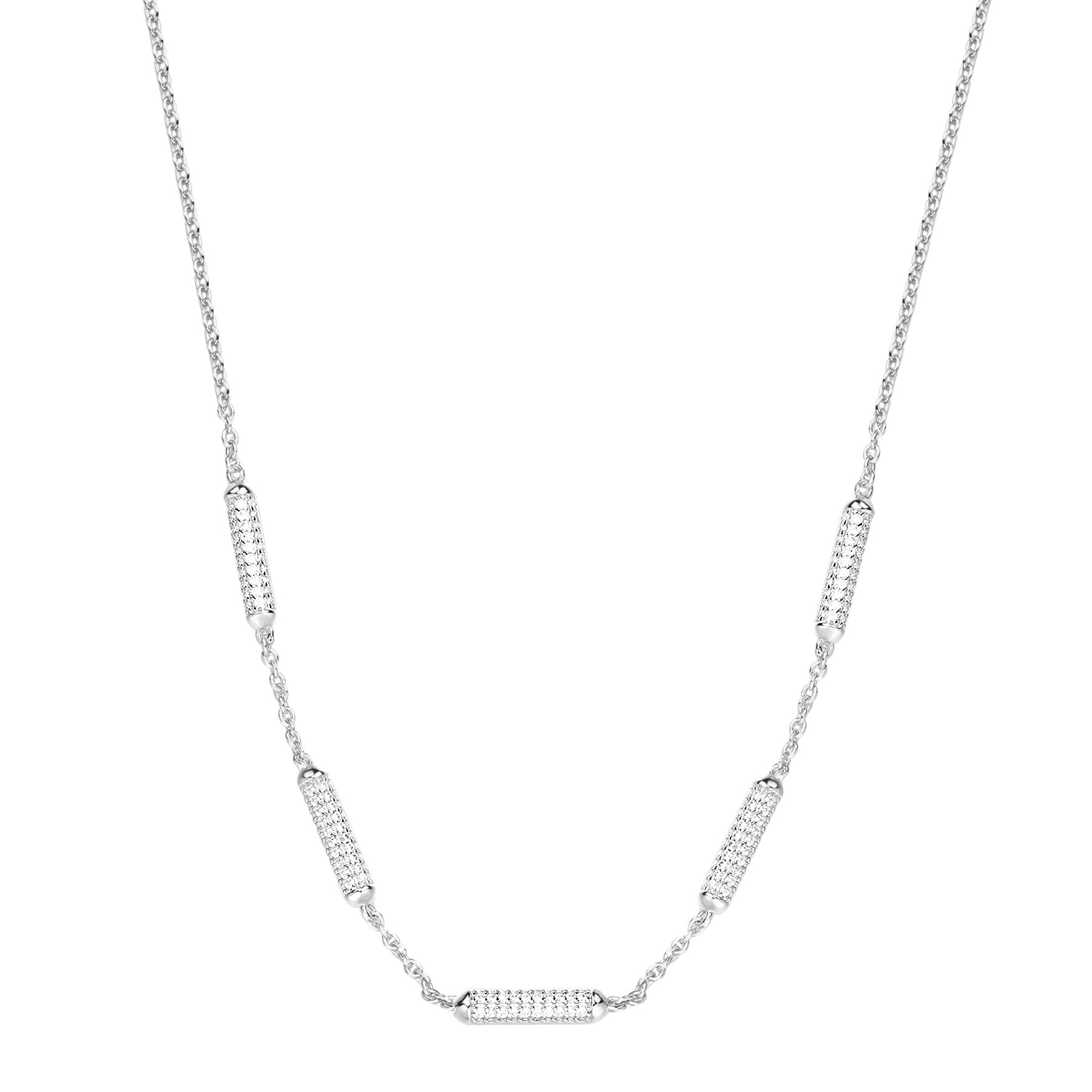 Rosato bianca Short necklace - Silver