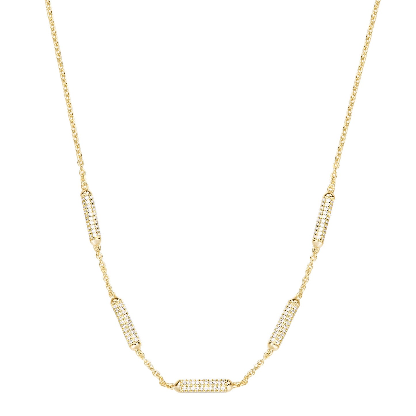 Rosato bianca Short necklace - Yellow Gold