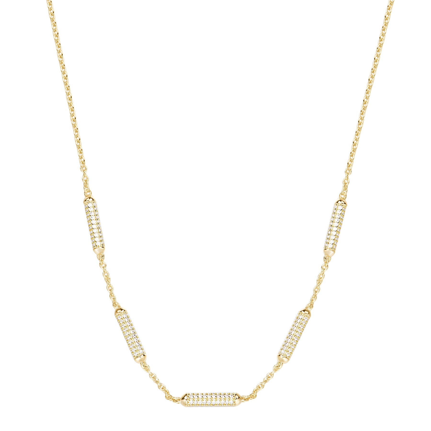 Rosato bianca Short necklace - Yellow Gold