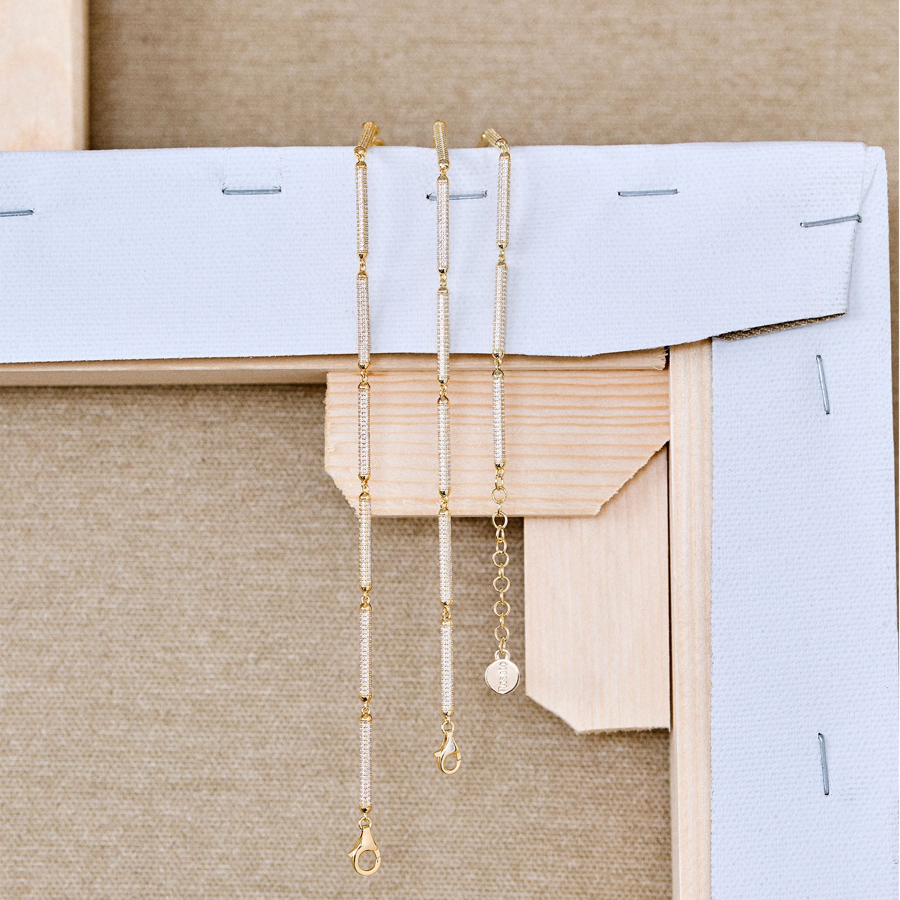 Rosato bianca Soft bracelet - Yellow Gold