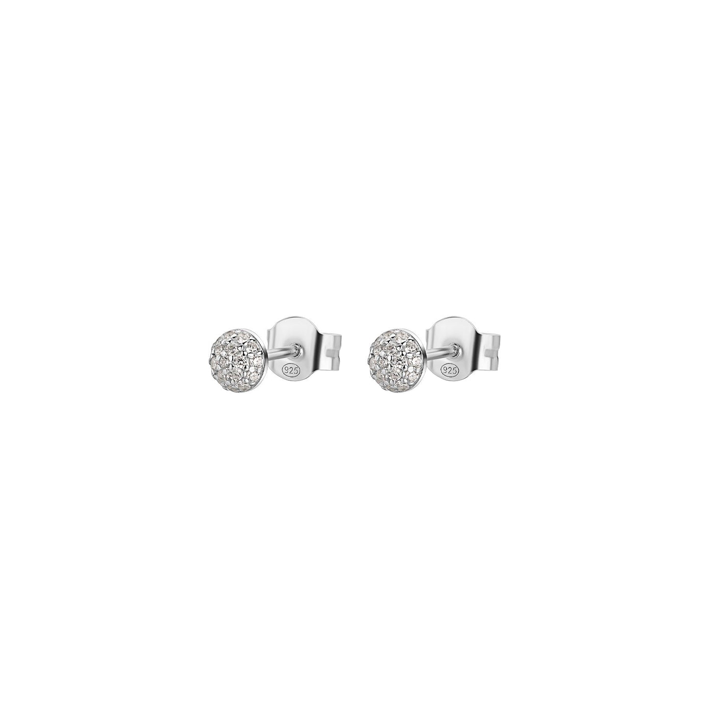 Rosato bianca Lobe earrings - Silver