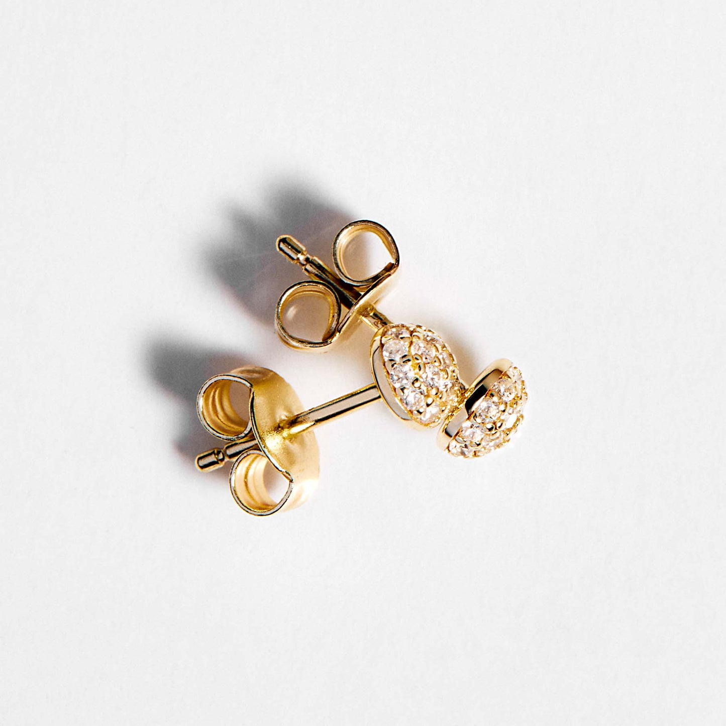 Rosato bianca Lobe earrings - Yellow Gold