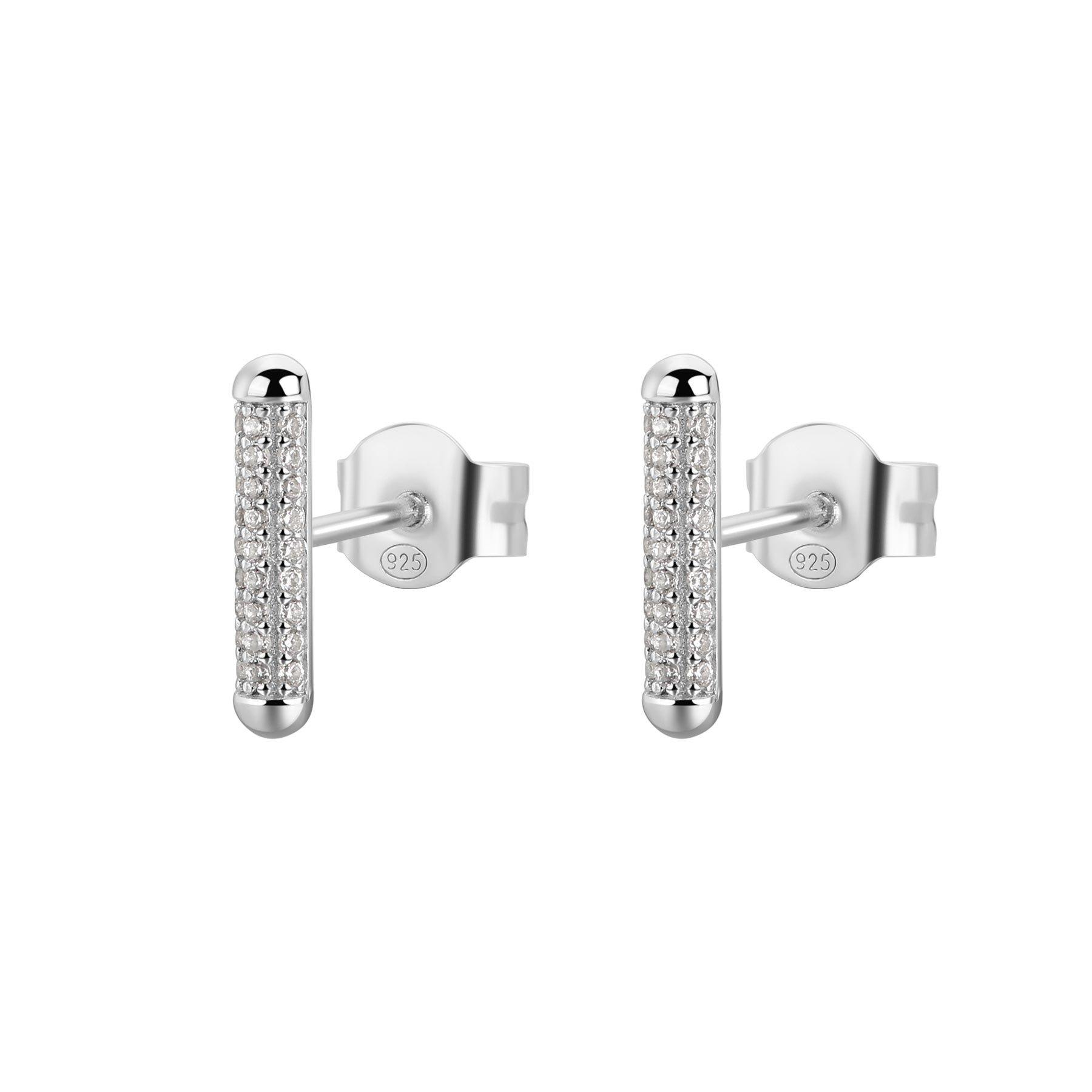 Rosato bianca Lobe earrings - Silver