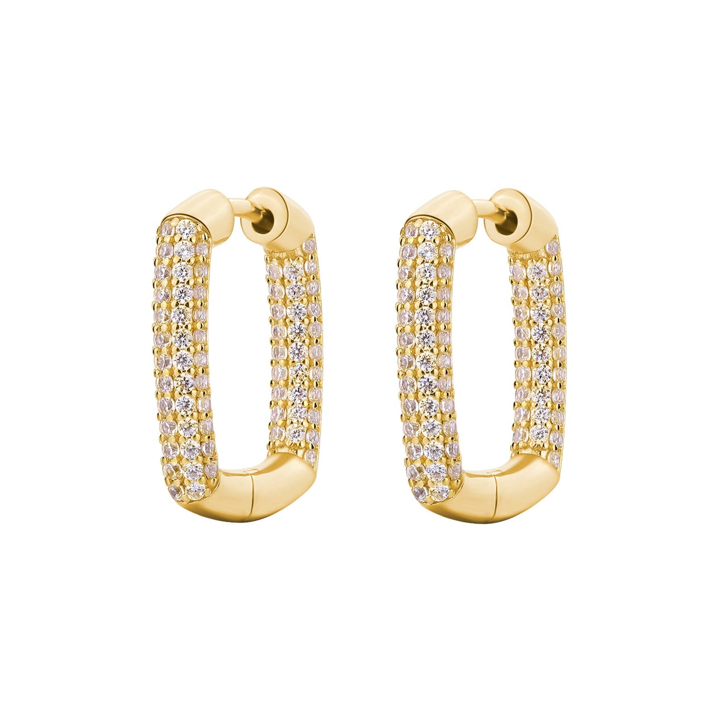 Rosato bianca Earrings - Yellow Gold