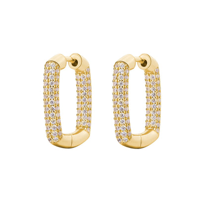 Rosato bianca Earrings - Yellow Gold