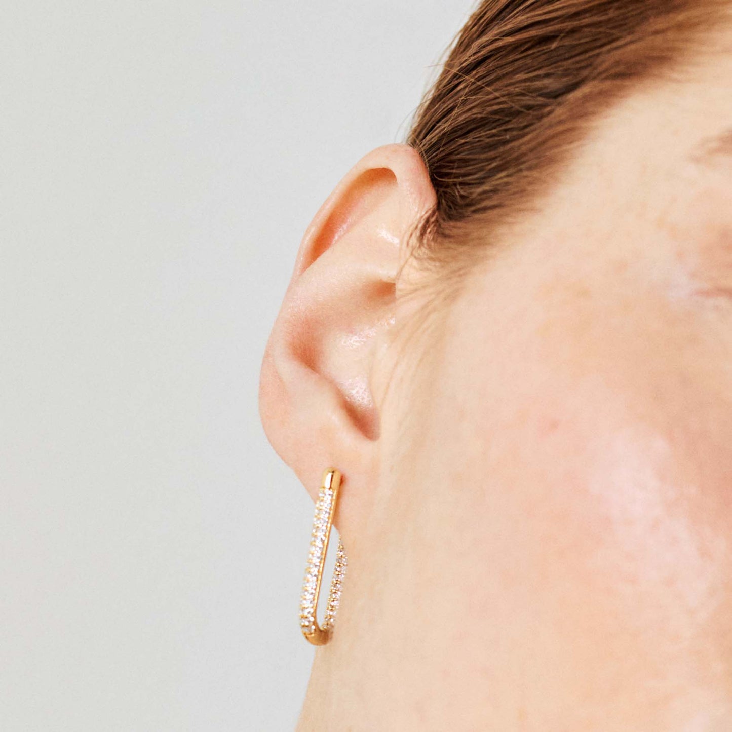 Rosato bianca Earrings - Yellow Gold
