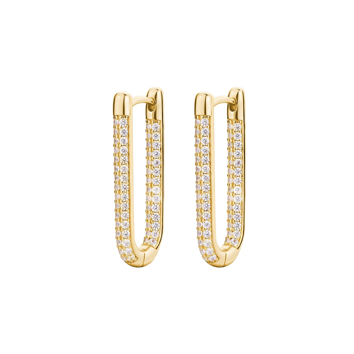 Rosato bianca Earrings - Yellow Gold