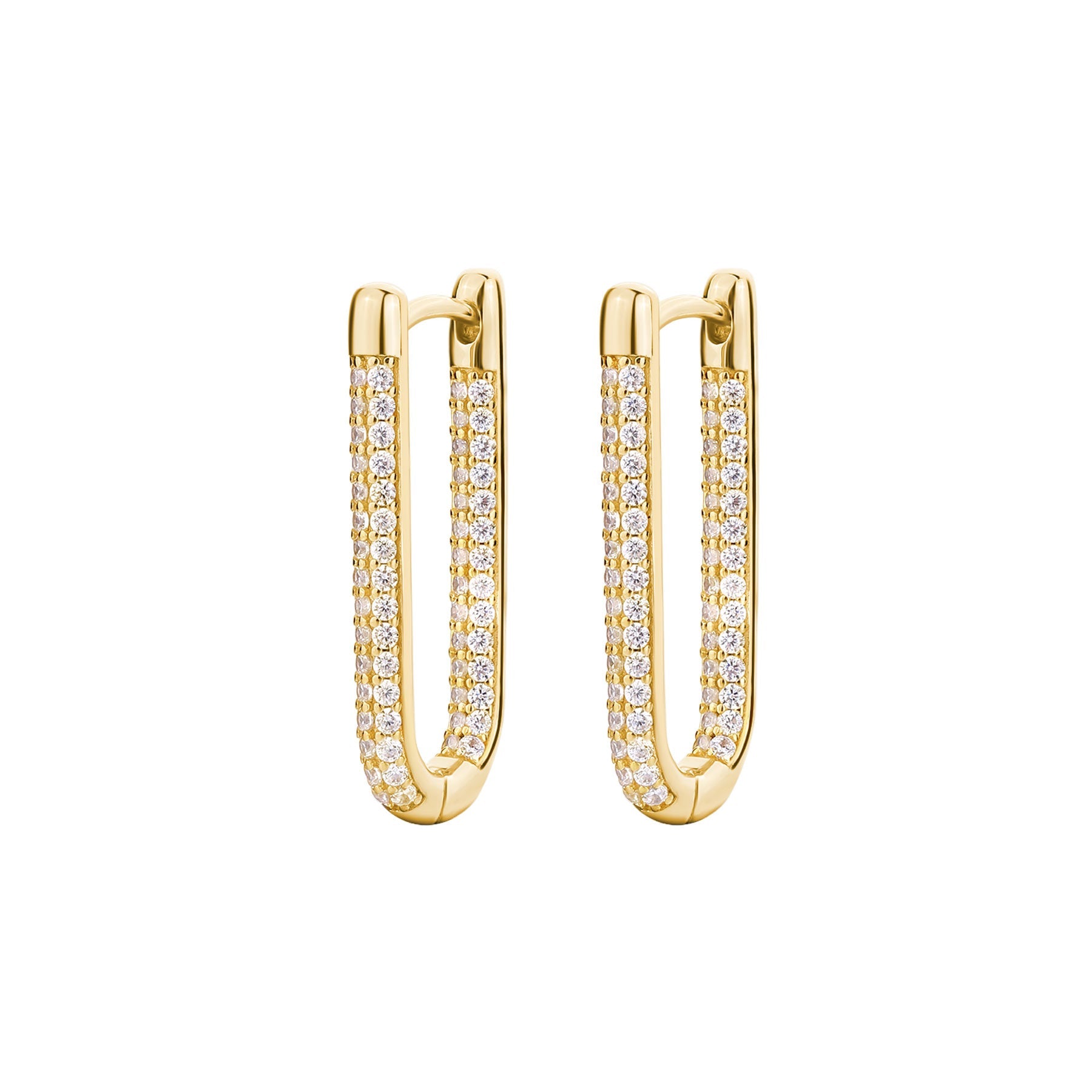 Rosato bianca Earrings - Yellow Gold