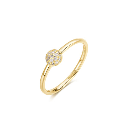 Rosato bianca Ring - Yellow Gold