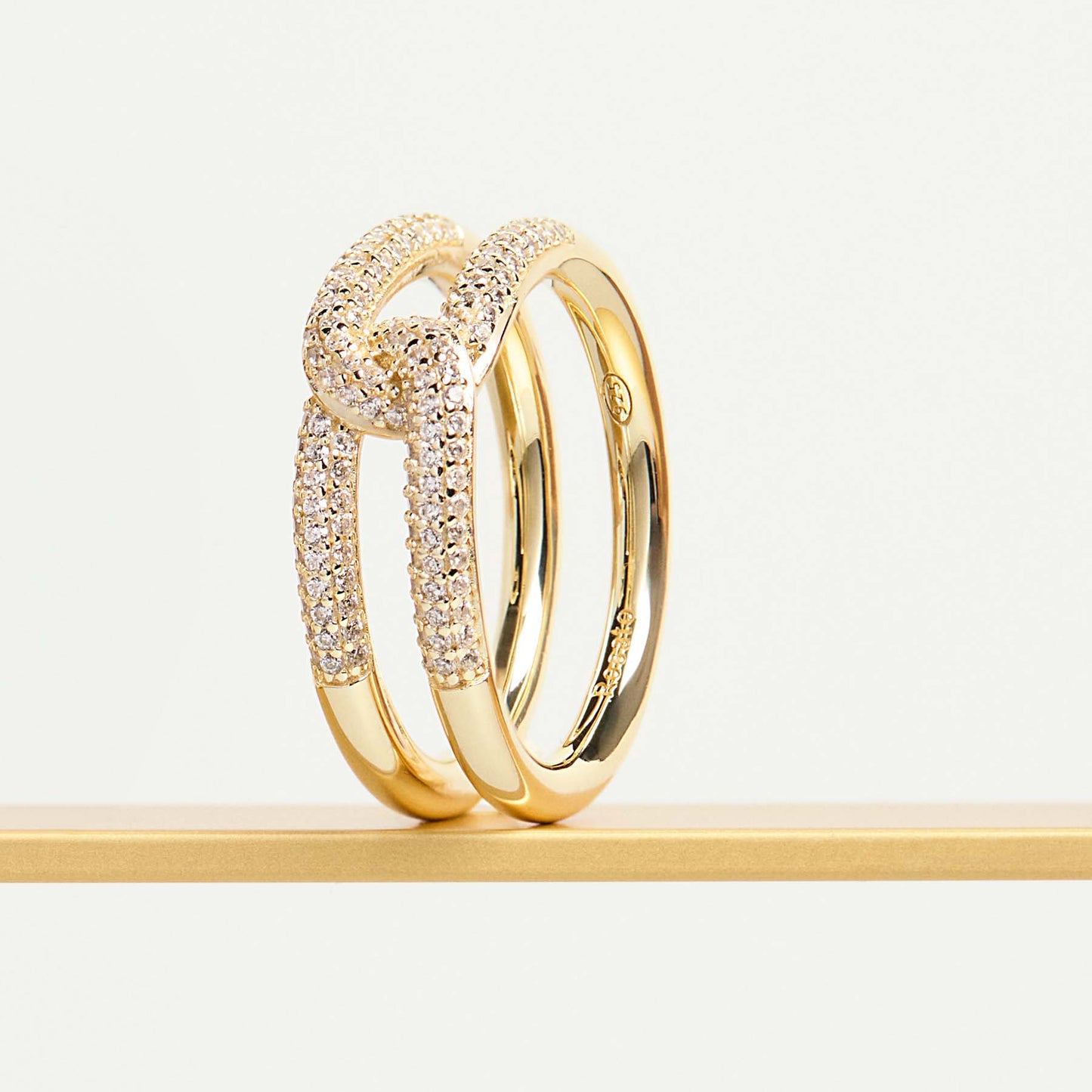 Rosato bianca Band ring - Yellow Gold
