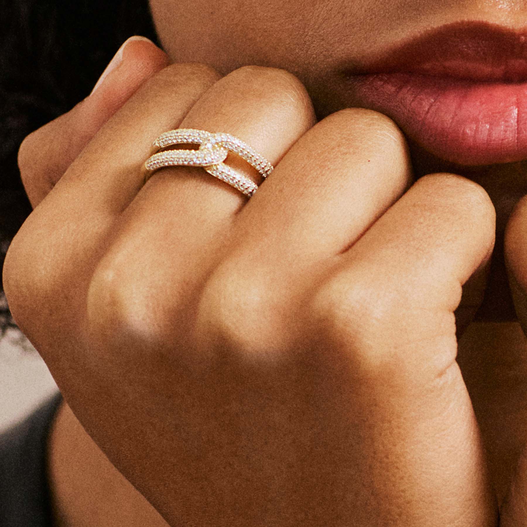 Rosato bianca Band ring - Yellow Gold