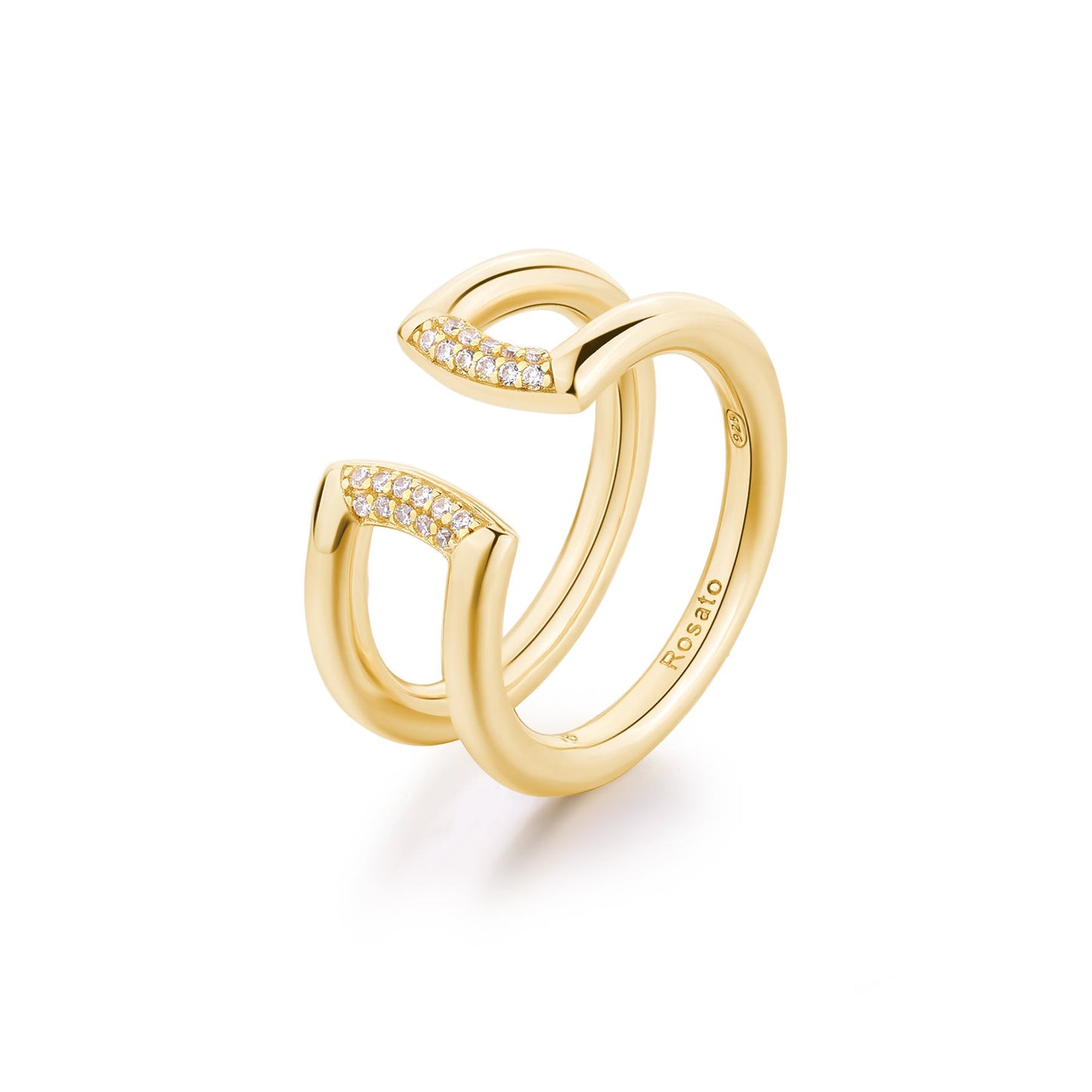 Rosato bianca Ring - Yellow Gold