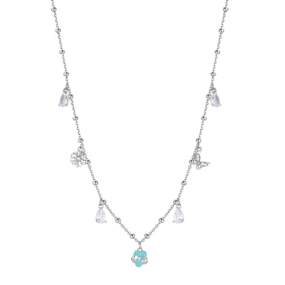 Rosato gaia Necklace with spring pendants - Silver