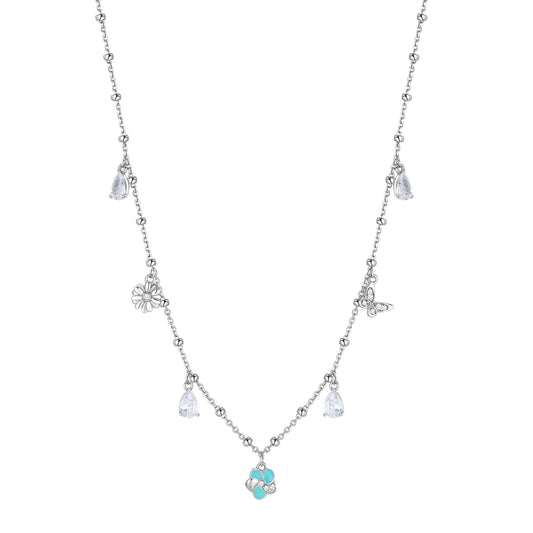 Rosato gaia Necklace with spring pendants - Silver
