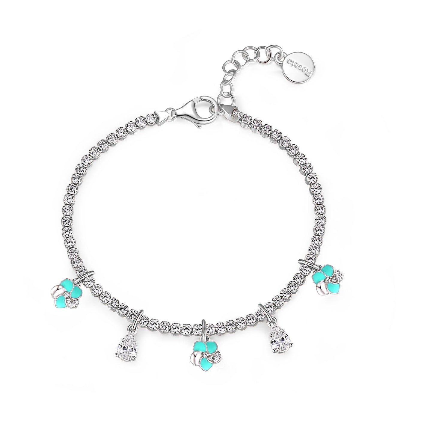 Rosato gaia Tennis bracelet with spring pendants - Silver
