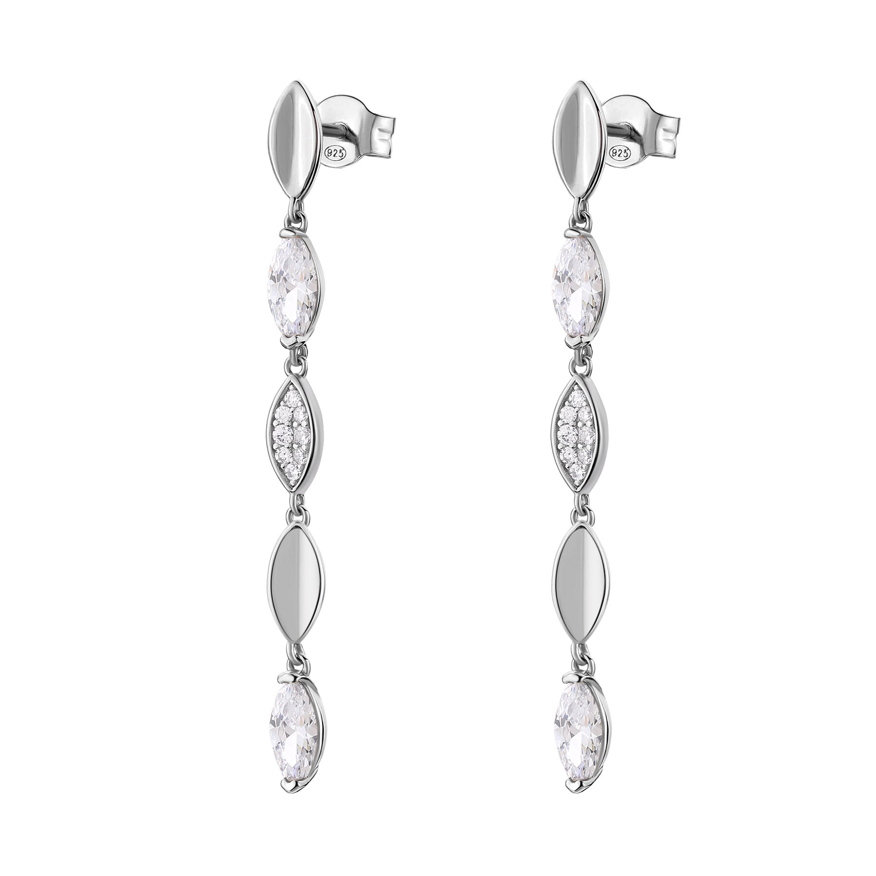 Rosato gaia Long earrings - Silver