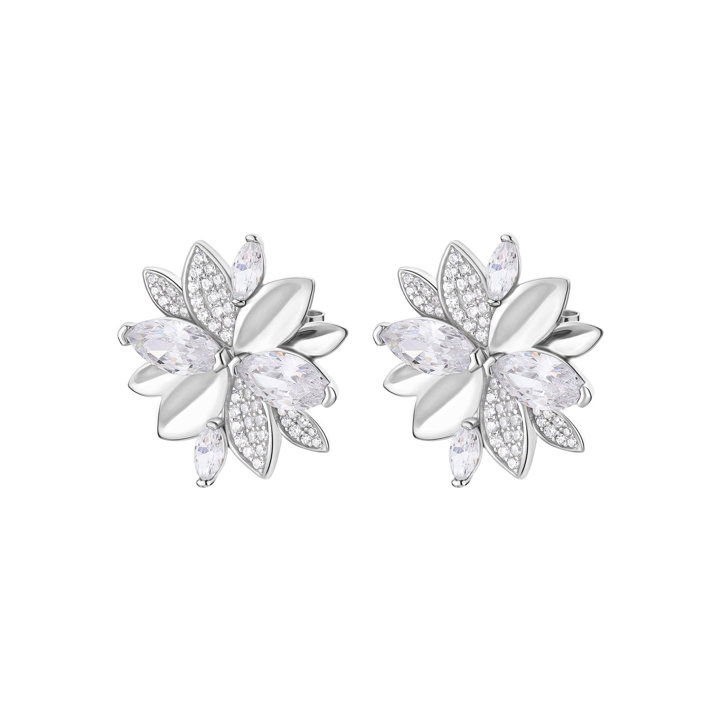 Rosato gaia Lobe earrings - Silver