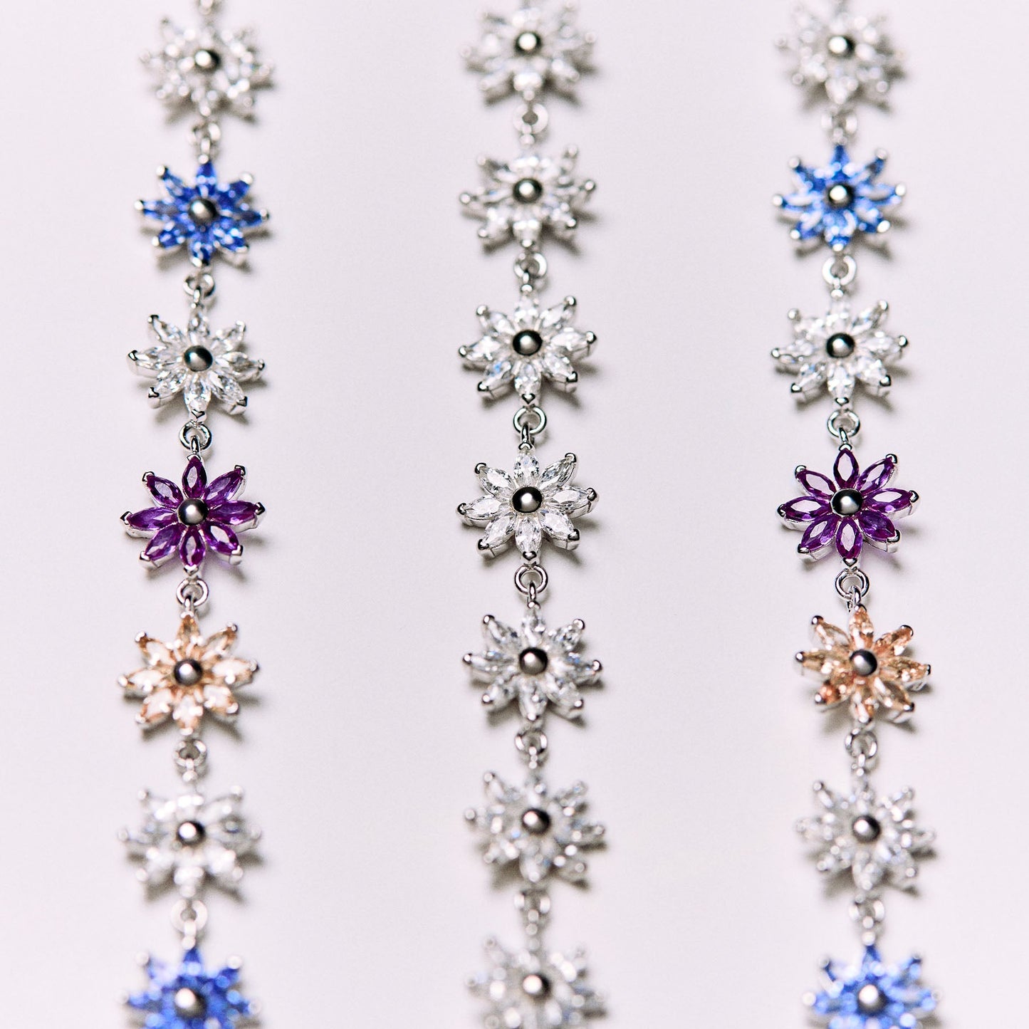 Rosato gaia Soft Floral Bracelet - Silver