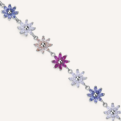 Rosato gaia Soft Floral Bracelet - Silver