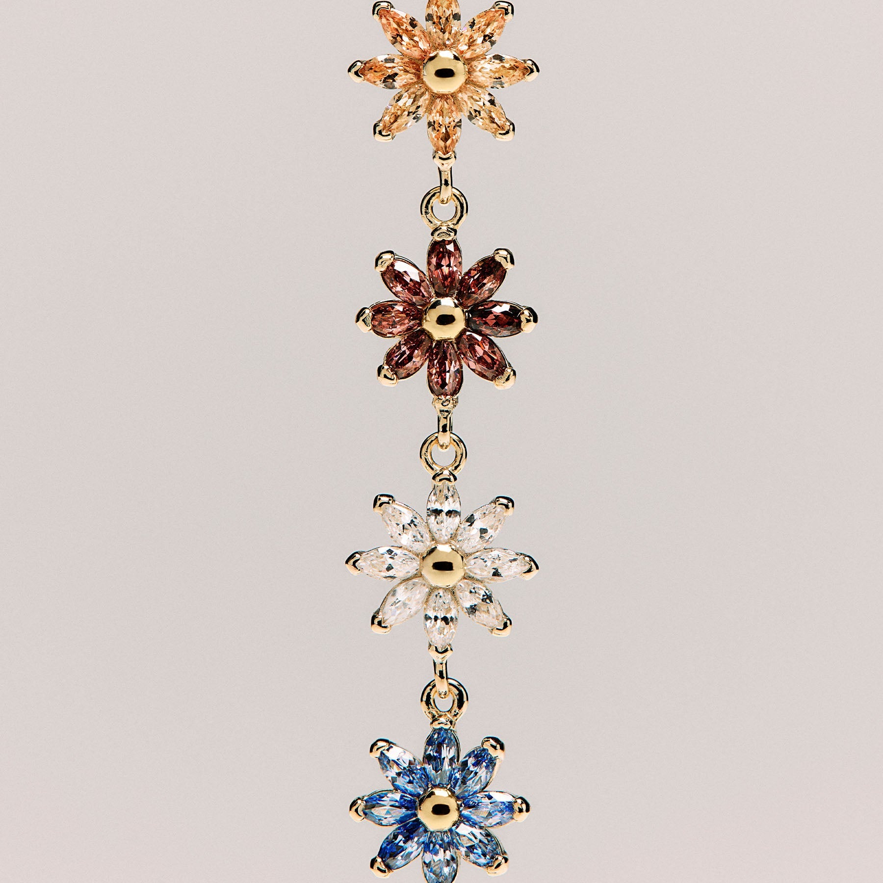 Rosato gaia Soft Floral Bracelet - Yellow Gold